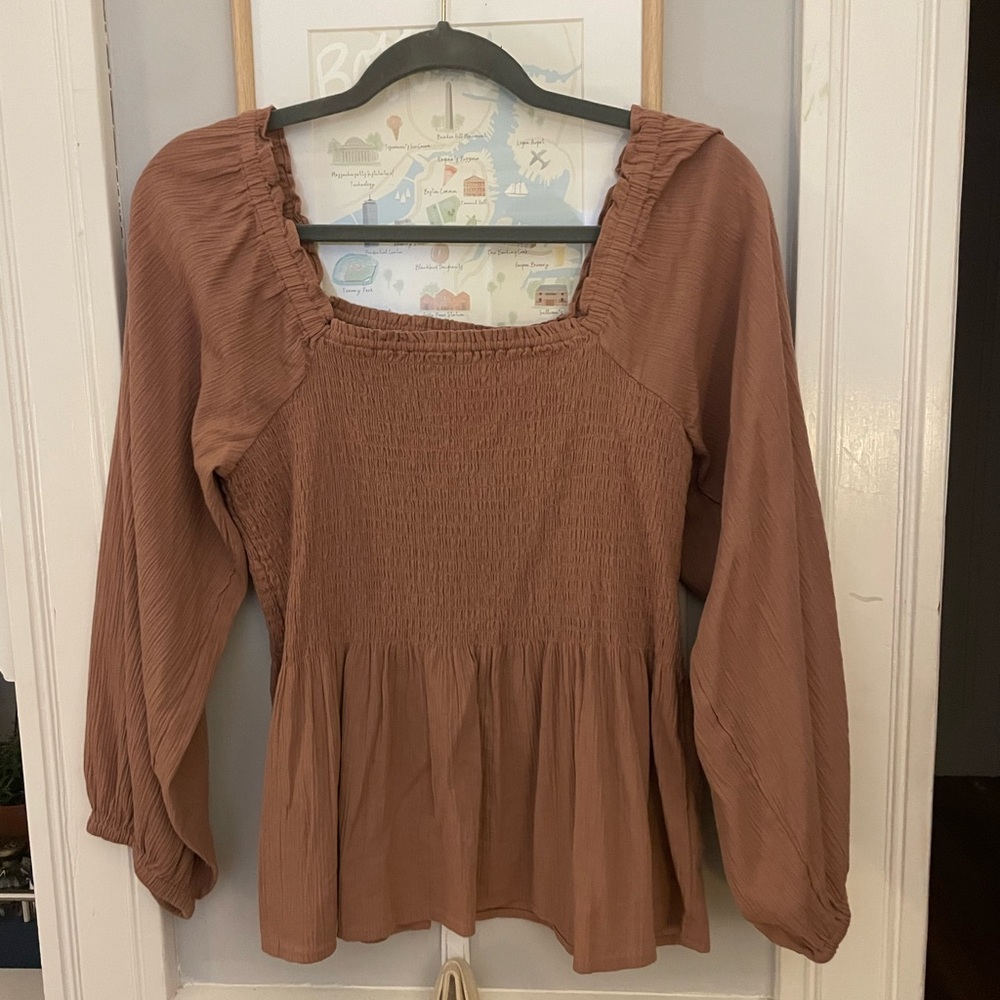Madewell Long Sleeve Peplum